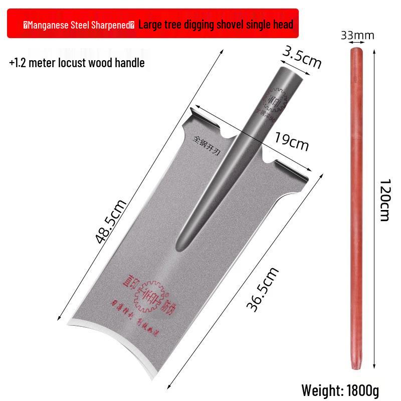 Военная камуфляжная заостренная лопата - Садовый инструмент из марганцевой стали для копания, рыхления почвы и посадки деревьев