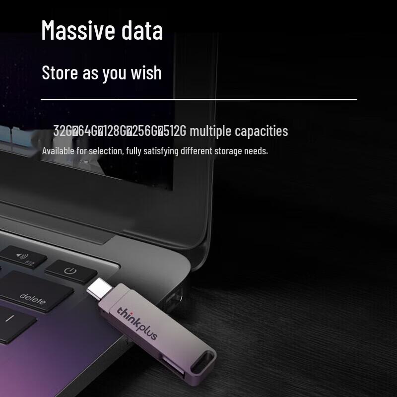 Lenovo Флеш-накопитель Thinkplus с двойным интерфейсом USB-C и USB-A