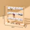 Ювелирный органайзер Многоярусный держатель для ювелирных изделий Подставка для демонстрации ювелирных изделий Держатель для сережек с крючками для колец Браслетов Витрина