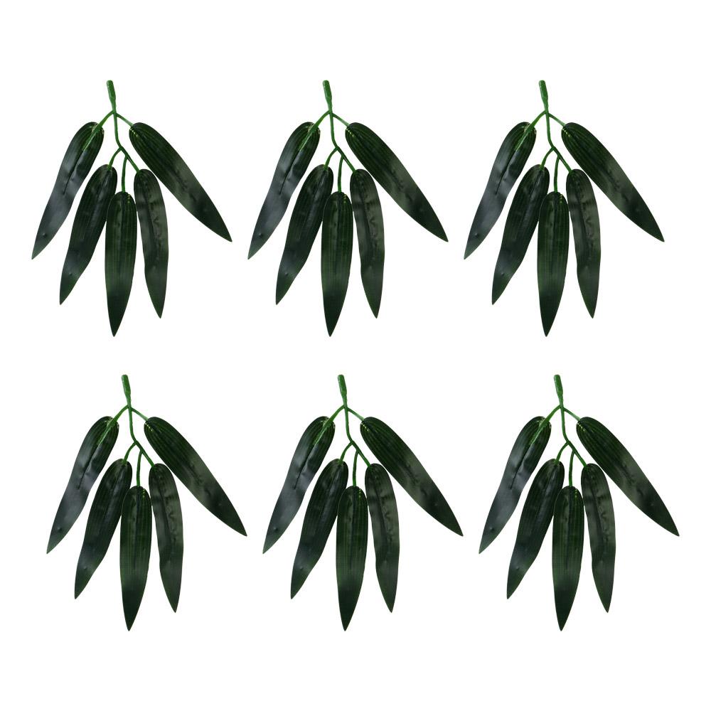 Предметы домашнего декора Листья бамбука Искусственные бамбуковые ветви Искусственные растения Имитация листьев