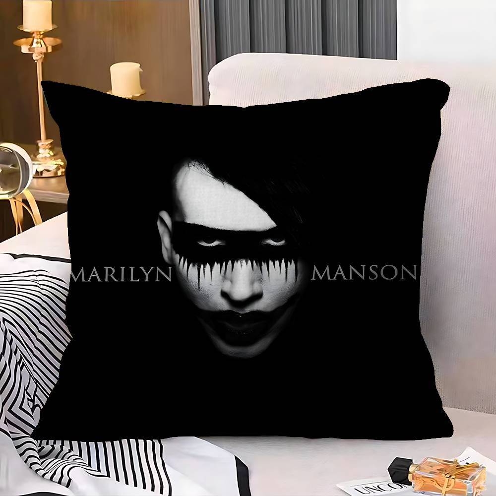 Rock Band M-Marilyn M-Manson Наволочка Подушка Чехол для Подушки Обивка Диван Плед Декор Дома Наволочка
