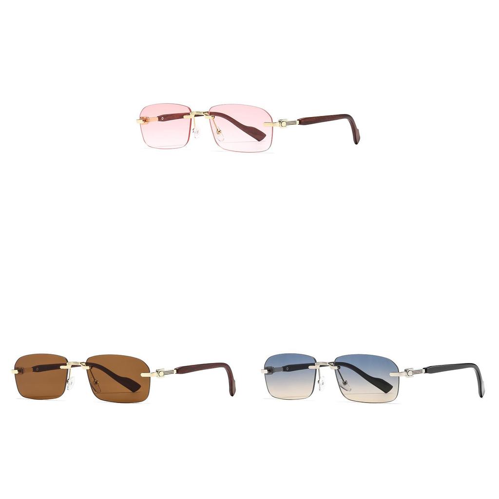 Стильные Унисекс Квадратные Металлические Солнцезащитные Очки с Серыми Поликарбонатными Линзами для Защиты от Солнца