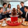 Multipurpose Chocolate Fountain Maker 3 Layer Electric Chocolate Fondue Fountain for Candy Melting And Cheese Dipping