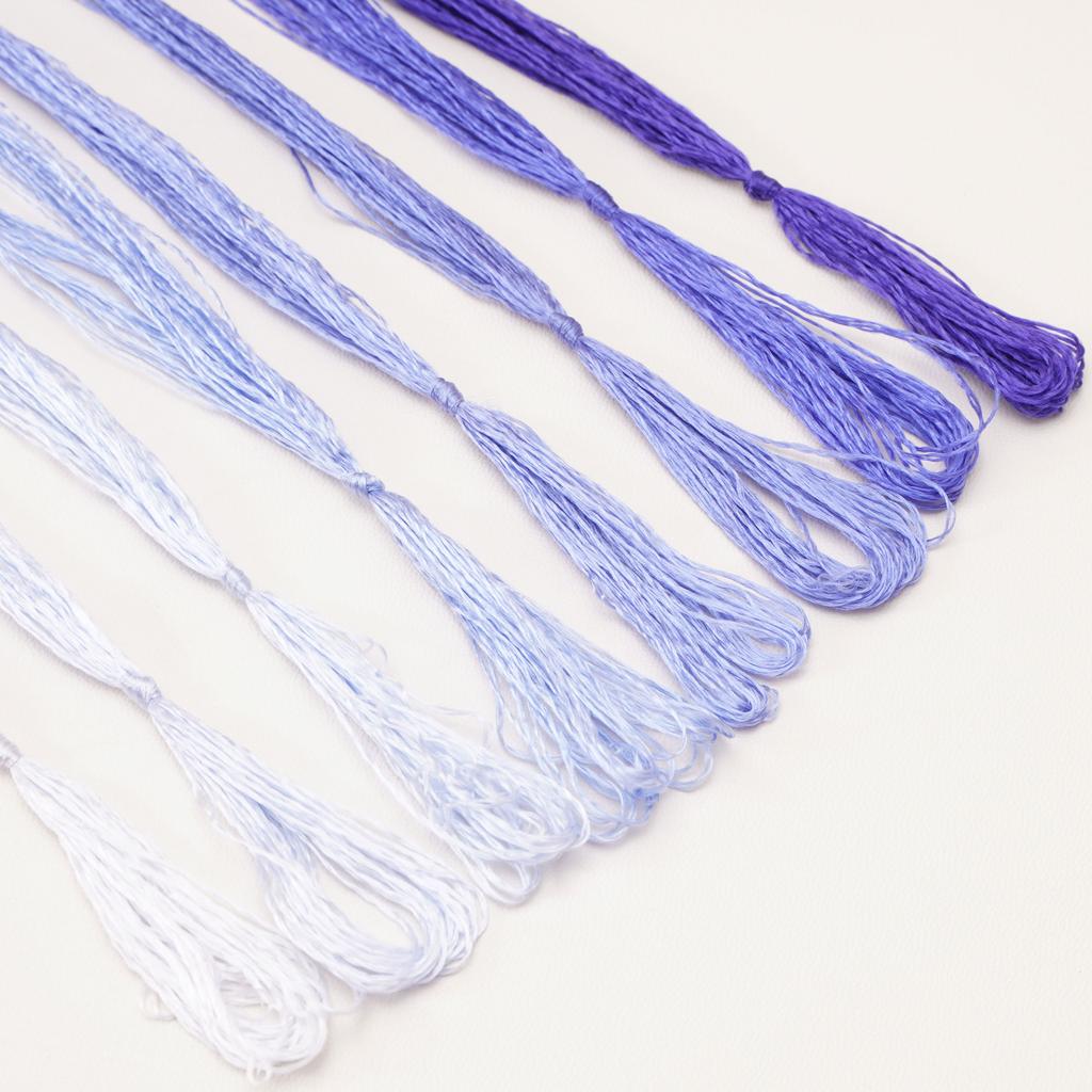 8шт x 20м шелковая нить с низкой круткой для изготовления украшений из бархатных цветов своими руками
