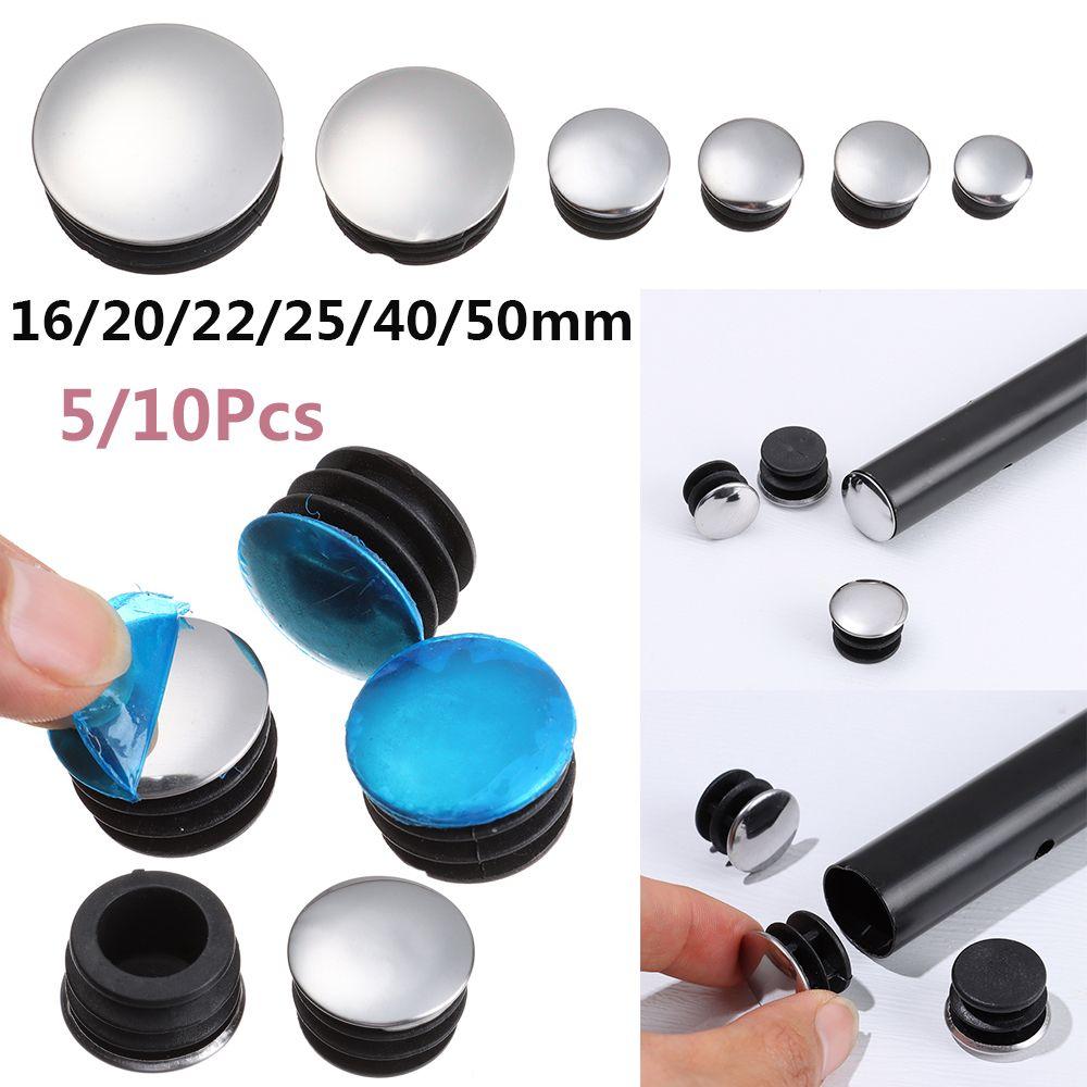 Durable Non-slip Pipe Inserts Plugs Blanking End Caps Steel Pipe Tube Dust Cover Furniture Leg Plug