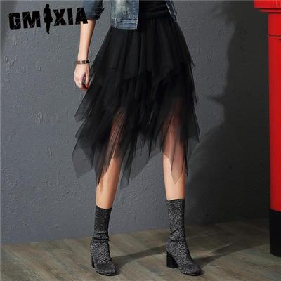 Женская Мода Повседневная Однотонная С Принтом Летняя Весенняя Юбка