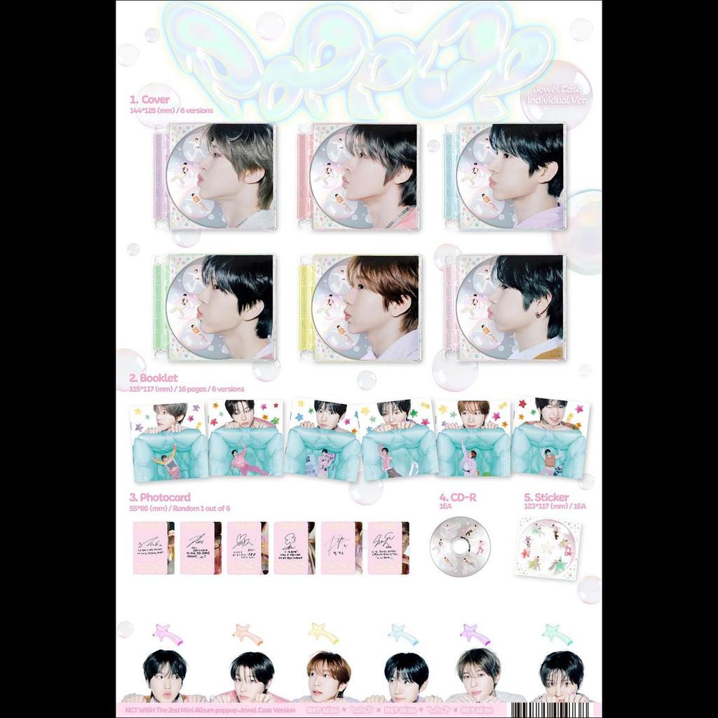 NCT WISH [poppop] Версия в футляре Jewel. Альбом