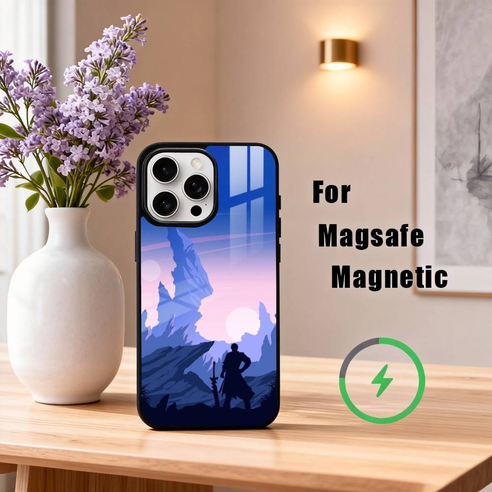 T-The S-Хроники Шторма Чехол для телефона Для iPhone17,16,15,14,13,12,11 Plus,Pro Max Магнитный Для Magsafe Беспроводная зарядка