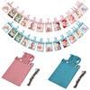 Birthday Glitter Decorations 1-12 Month Baby Photo Banner DIY Photo Display Prop