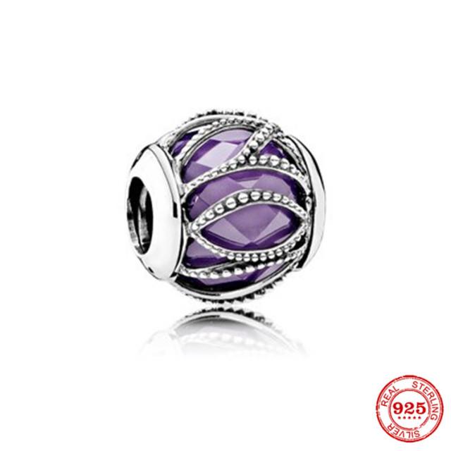 Neastamor Silver 925 Sparkling Blue Star Santa Claus Dangle Charm Bead Fit Original Bracelet Pendant DIY Jewelry Women