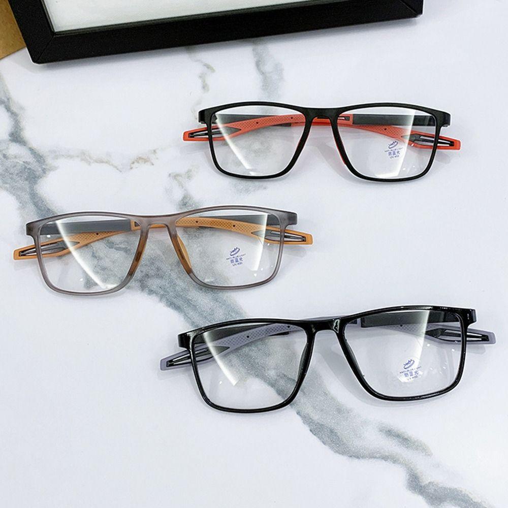 TR90 Frame Photochromic Glasses Lightweight Anti-Blue Light Glasses Myopia Eyewear Men Women