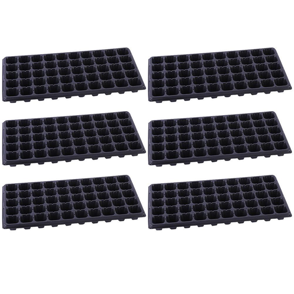10 Pcs 50 Cell Starter Planter Plant Propagation Containers Cell Seedling Trays Tomato Germination Garden Nursery Sapling