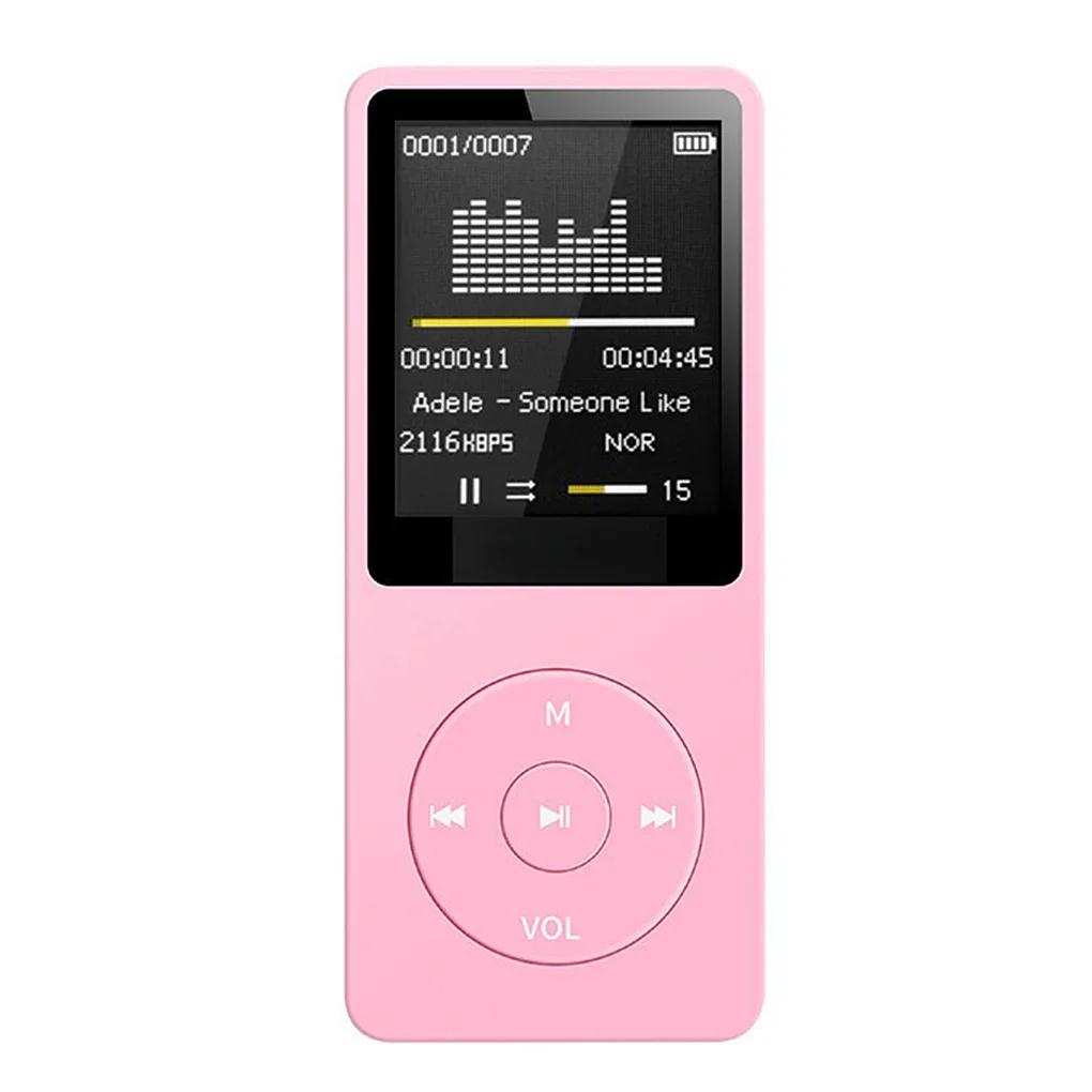 Многофункциональный MP3-плеер Мини-экран Цифровой дисплей HIFI Звук FM-радио Электронная книга Запись Музыкальный walkman