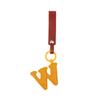 A To Z Pu Leather Initial Letter Keychain Women  Cartoon Candy Color Bag Phone Pendant Car Keyrings Jewelry Gifts