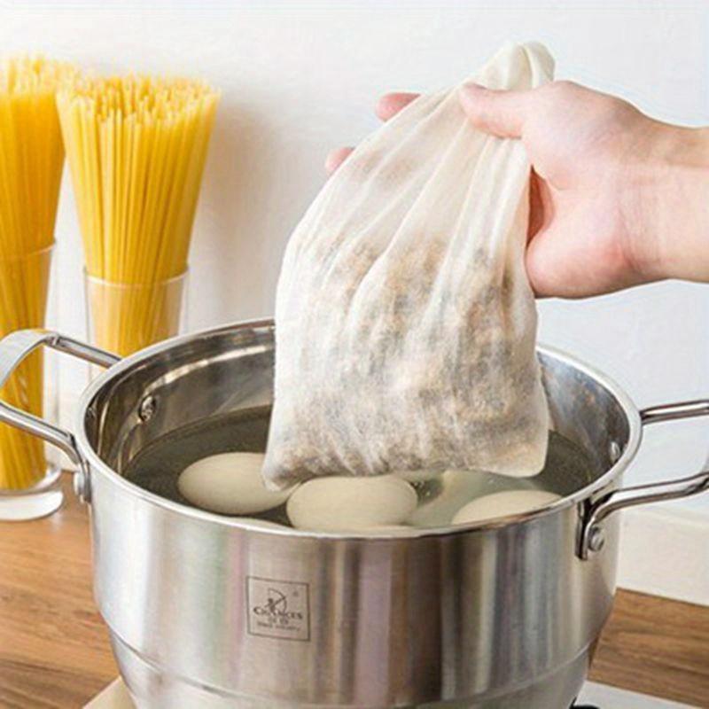 Сетчатый фильтр-мешок с завязкой для легкой фильтрации и процеживания 10 шт.