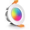RGB Умный Светодиодный Встраиваемый Потолочный Светильник Диммируемый Смена Цвета Управление Через Bluetooth-Приложение Голосовое Управление Пульт ДУ Таймер Ванная Комната