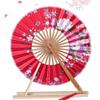 Принадлежности Украшение для дома Подарок Танцевальное выступление Ручной веер Реквизит для фотографии Складной веер Круглый веер