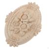 Unpainted Wood Applique Onlay European Furniture Decorations Crafts - Wood, 13x9cm
