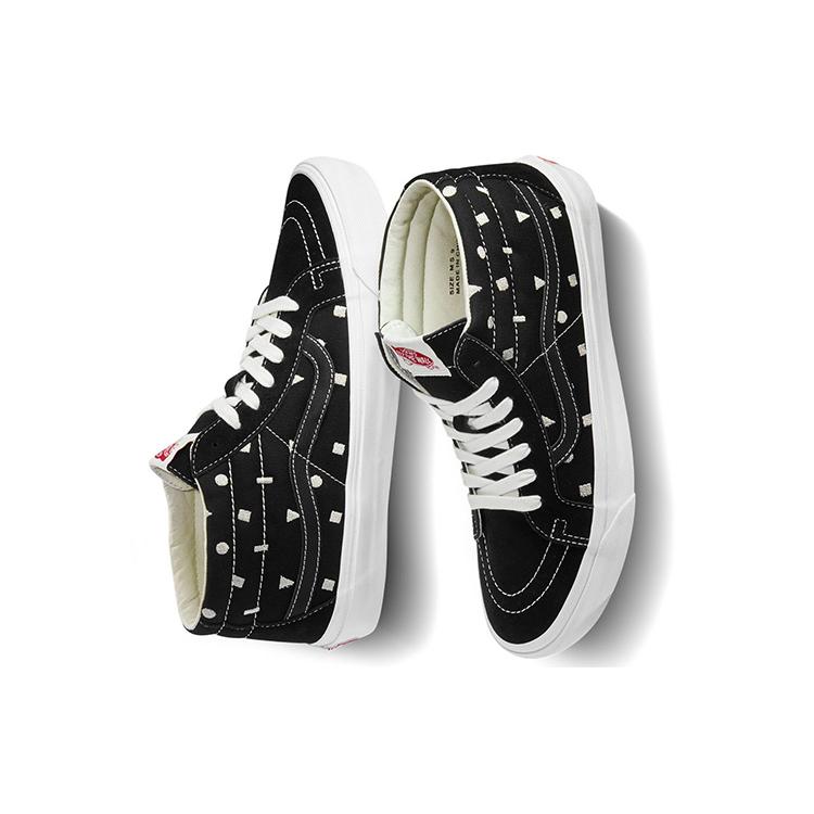 Vans Og SK8 Mid Lx Black Geometry Pattern VN0A4BVCVZ7