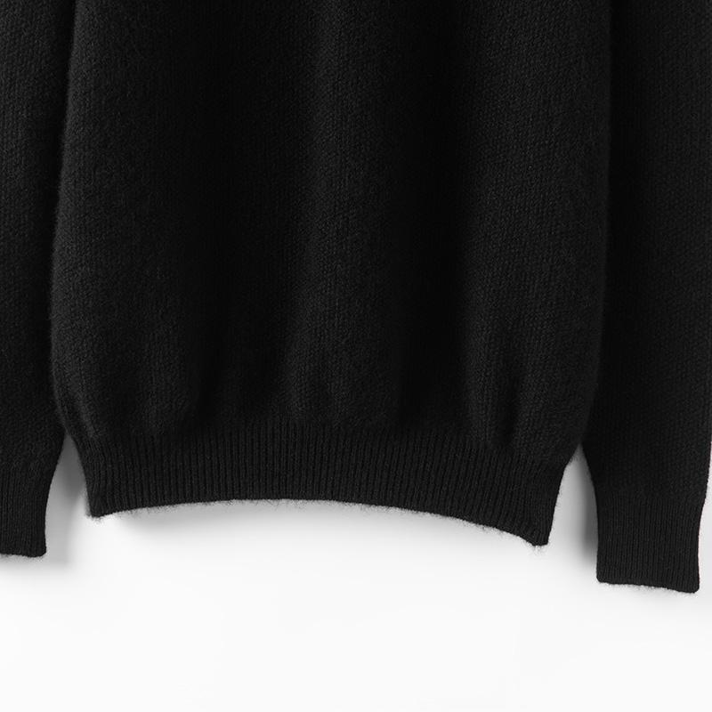 Женский кашемировый свитер Qinghe Cashmere 30% Кашемир 70% Шерсть Осенне-зимний кашемировый пуловер Мягкий и теплый