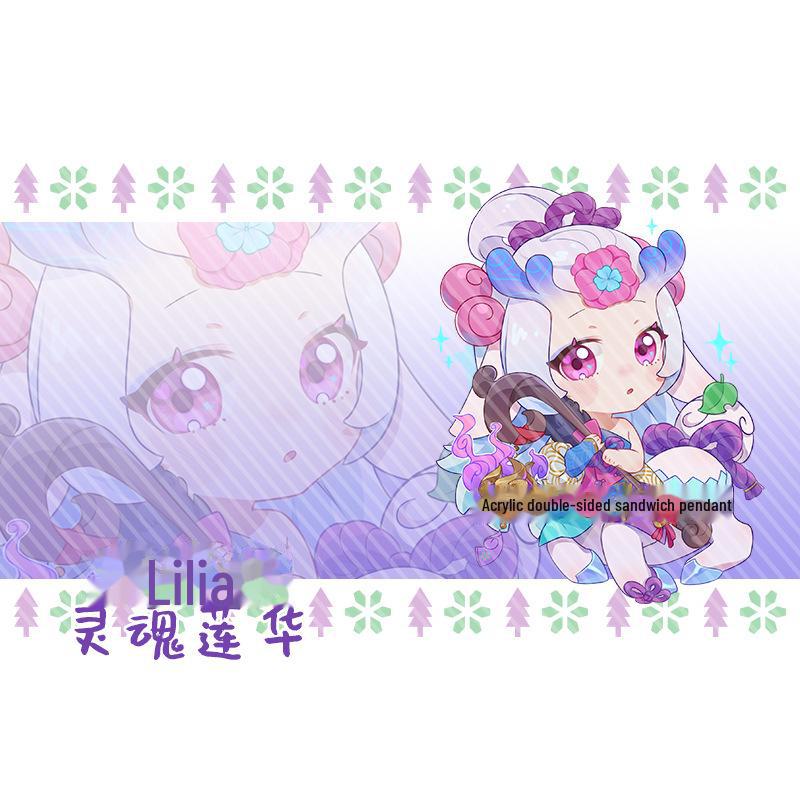 Аниме акриловый двухслойный сэндвич-подвесной брелок - Lualu Blind Monk Yasuo Comic Exhibition Accessories