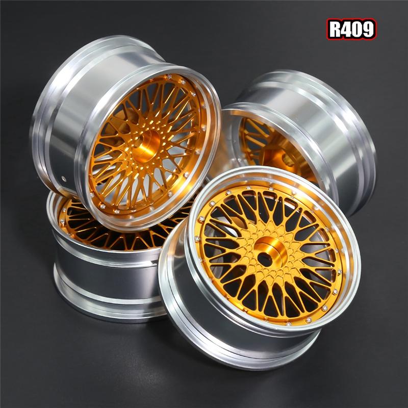B03B-4Pcs 1.9In On-Road Drift Touring Wheel Rim Hubs For 1/10 Traxxas HPI Kyosho Redcat Sakura HSP RC Car Upgrade Parts