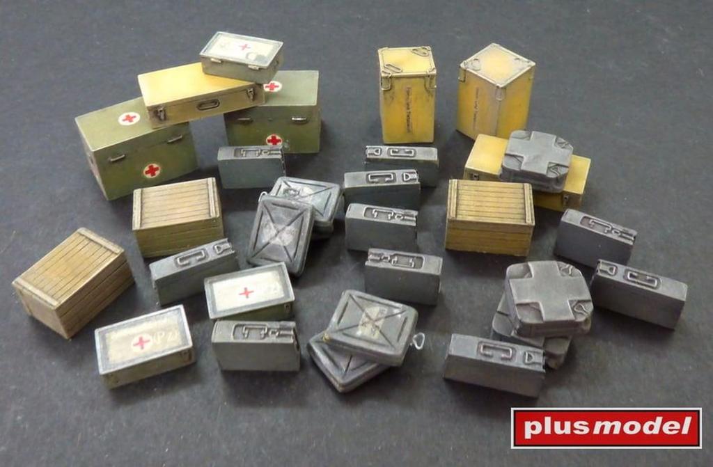 Plus model Германия Ящик для боеприпасов и медикаментов Миниатюрные аксессуары PLM0117 1/35