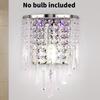 Wall Crystal Elegant Sconce With Led Light For Home Bedroom And Space Living