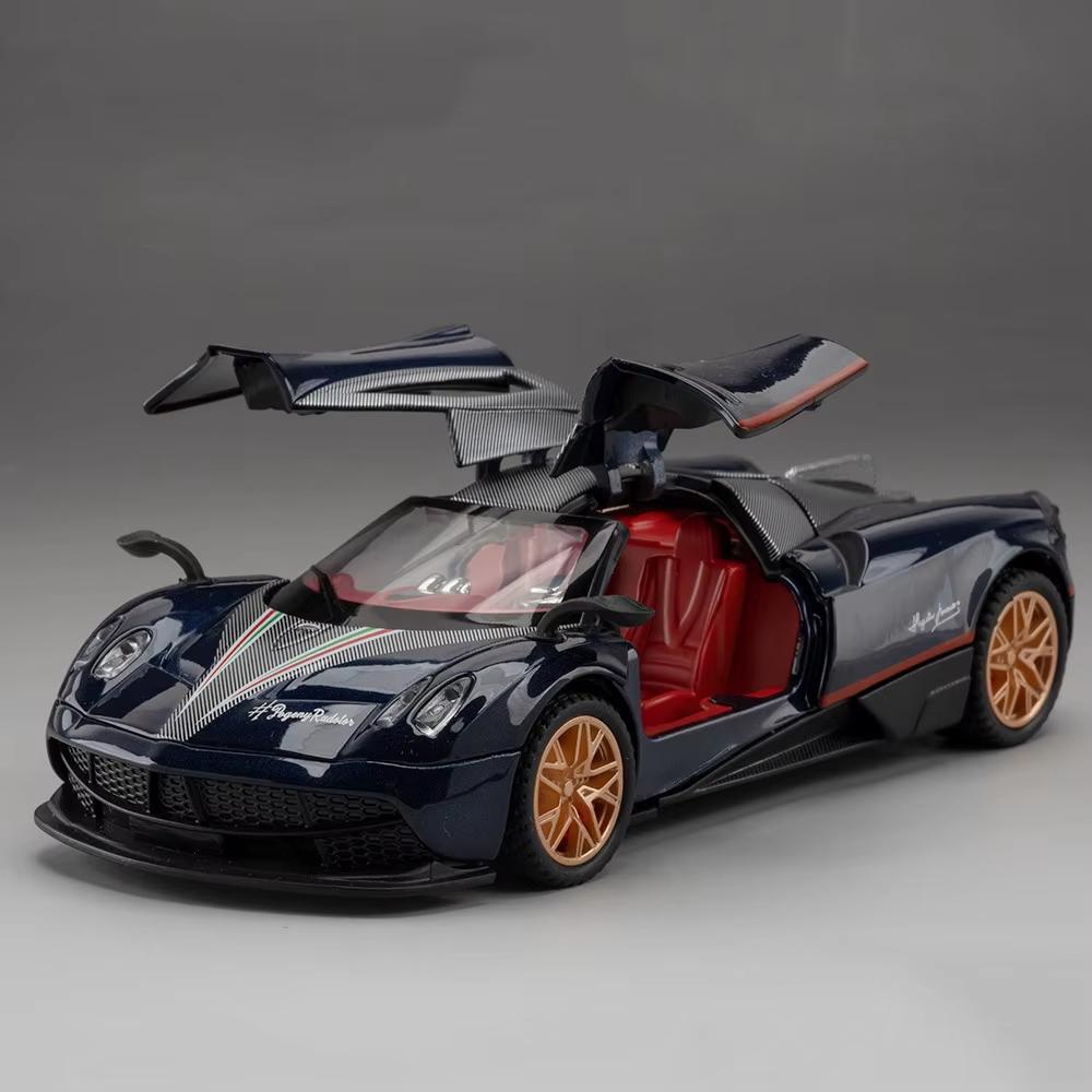 Новый 1:32 Pagani Supercar литой металлический сплав модель автомобиля библиотека статические звуковые и световые украшения подарок на день рождения для парня