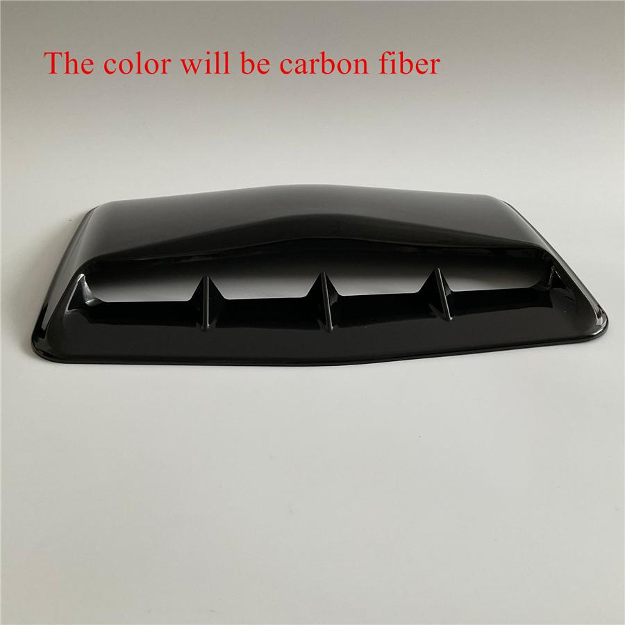 Carbon Fiber ABS Hood Shark Fins Air Intake Scoop Vent Cover
