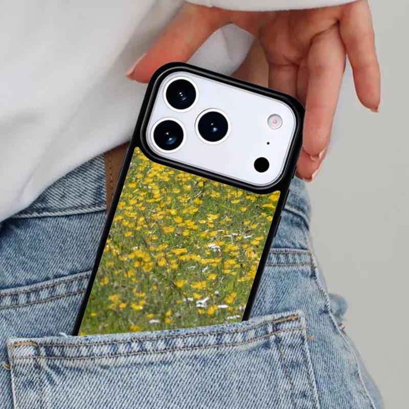 Flowery Buttercup Plant Phone Case for iPhone 16e 15 14 13 12 17 Pro Max Plus Air 17pro Cover Coque