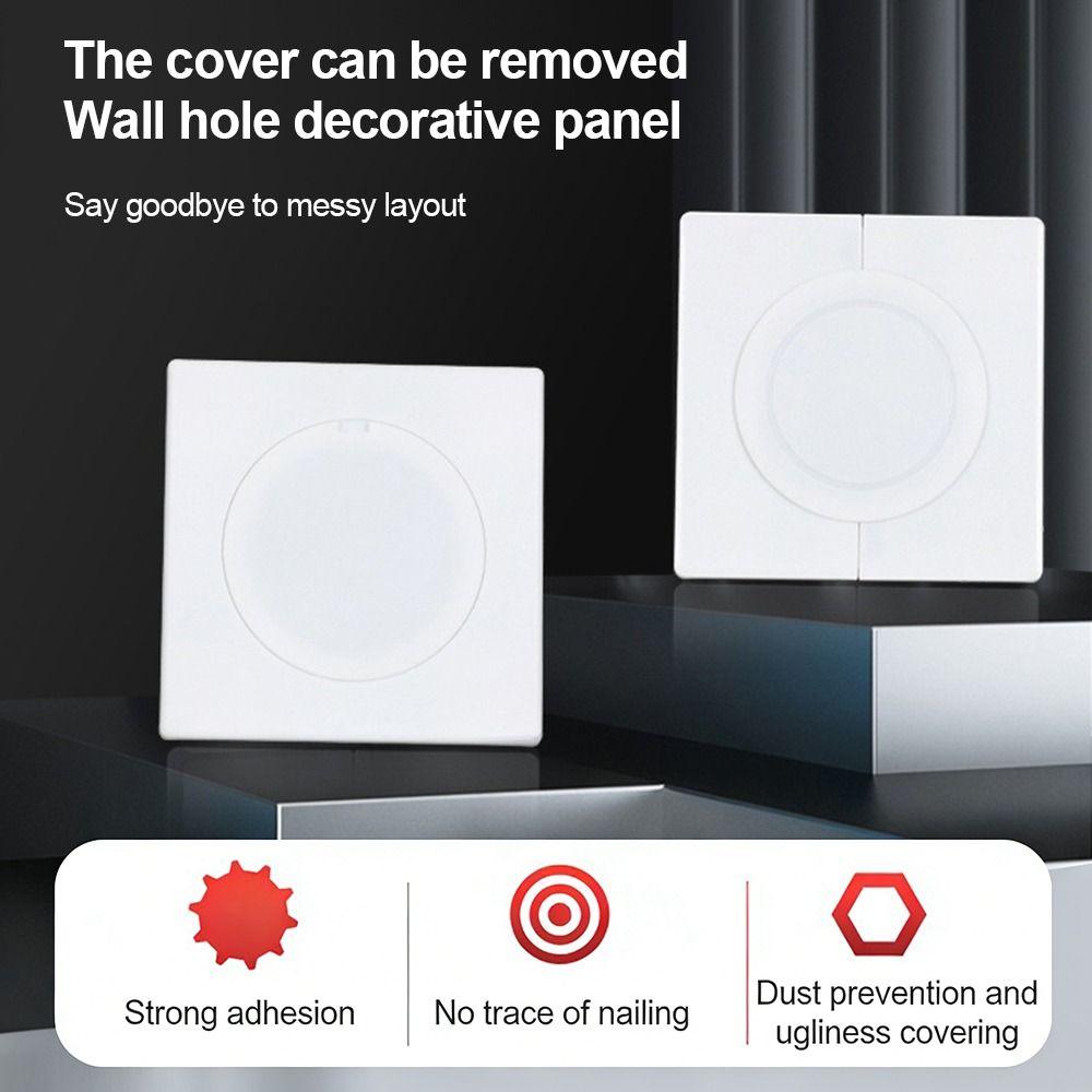 86Type Air-conditioning Dust Plug Easy Install Hole Cap Creative Wall Hole Cover Wall Decoration