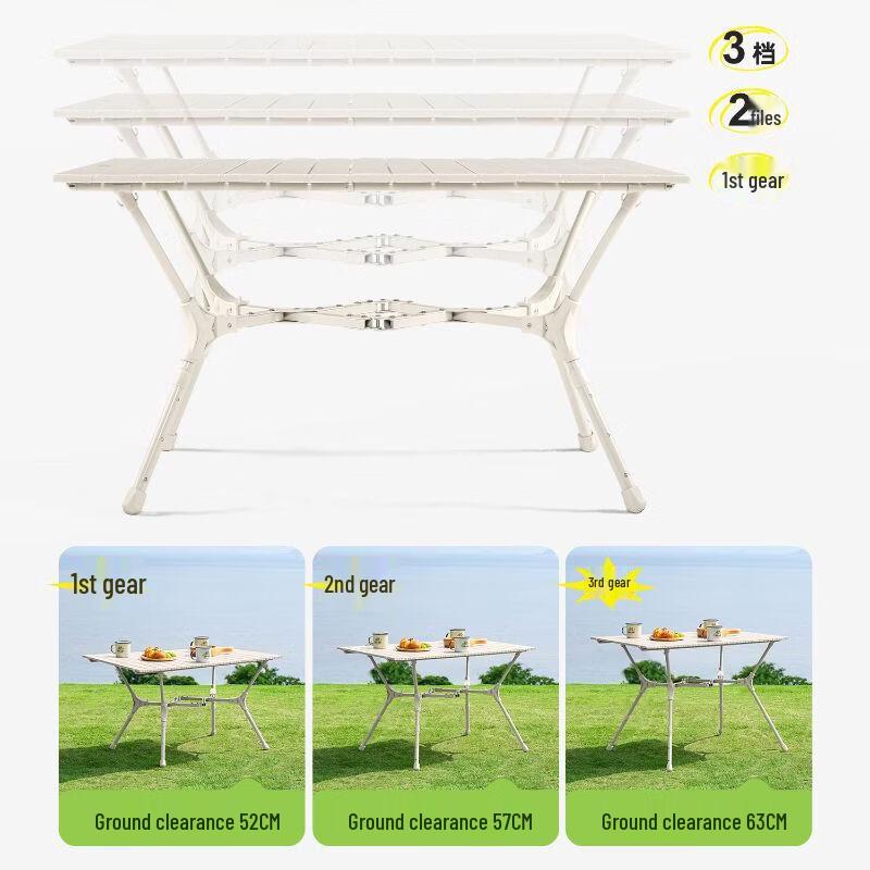 TAN XIAN ZHE Aluminum Roll-Up Camping Table Set