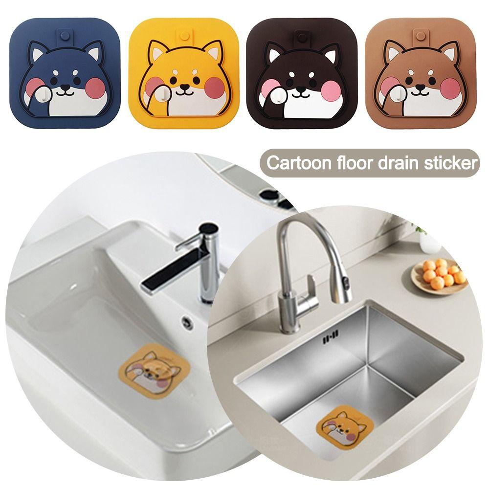 Reusable Sewer Floor Drain Cover Silicone Shower Drain Cover for Kitchen Toilet