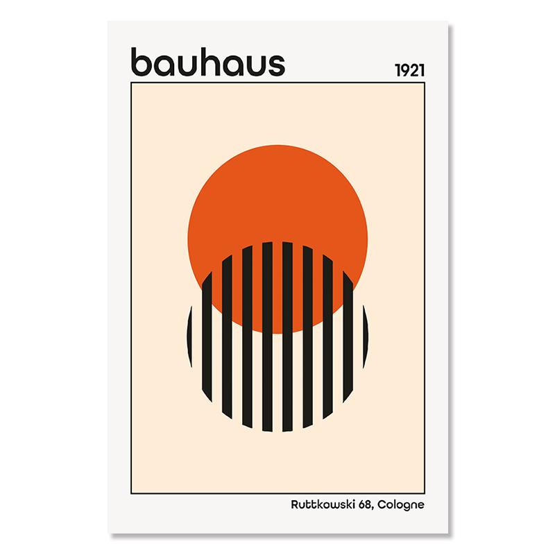 Абстрактная выставка Баухауза геометрические постеры и принты минималистичная художественная картина на холсте для гостиной, настенная роспись, домашний декор