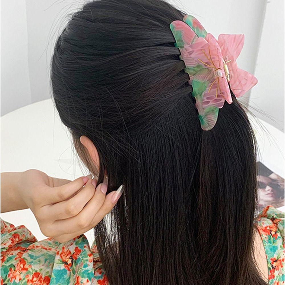 Уксусная кислота бант заколка для волос бант ацетат бант волос коготь милый ежедневный