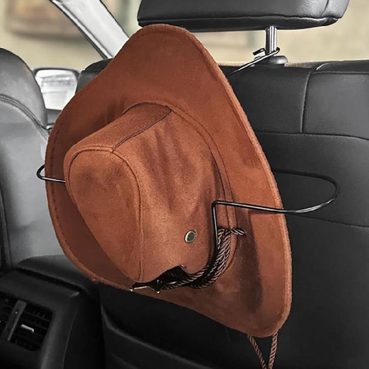 Fashion Convenient Car Hat Clip Stand Support for Cowboy Hat Maintains Perfect Hat Shape, Space Saving, Adjustable Size