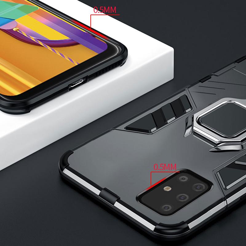 Бронированный чехол для Samsung A51 A71, магнитный автомобильный чехол-держатель для телефона, чехол-бампер для Samsung Galaxy A51 A 51 A71 A 71 A31 31, чехол