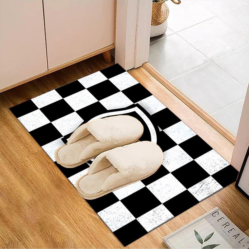 Shield With Star Emblem Printed Office Carpet Chair Cushion Entryway Rug, Rugs for Living Room, Bedroom Christmas gifts