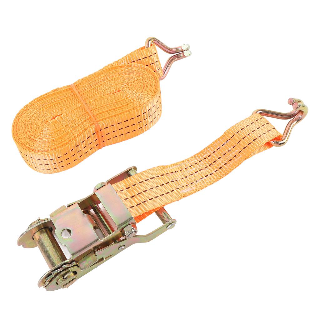 2 комплекта сверхпрочных ремней 8МХ35ММ оранжевые ремни для крепления груза 1,5-дюймовый храповый натяжитель с 2 J-образными крюками