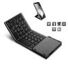 Foldable Wireless Mobile Phone Keyboard Ultra Slim Touchpad Bluetooth Keyboard Rechargeable Folding Keyboard