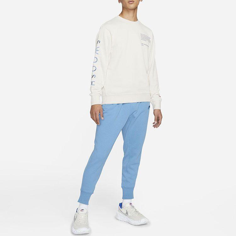 Nike Толстовки Унисекс Белые С Круглым Вырезом Средней Посадки Обычные DJ0466-104