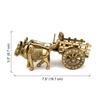 7.5 Inches Brass Bullock Cart Showpiece, Showpiece for Home, Home Decor Items, Aesthetic Room Decor, Corner Shelf Showpieces, Standard, Pack of 1