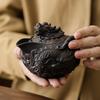Цзяньшуйская фиолетовая глина Резьба по глине Чайник с драконом Ручная роспись Антикварный рельефный чайник Бытовой чайник Набор для кунг-фу Чайник