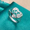 925 Sterling Silver AAA Zircon Heart-shaped Ring Fashion Jewelry Wedding Jewelry