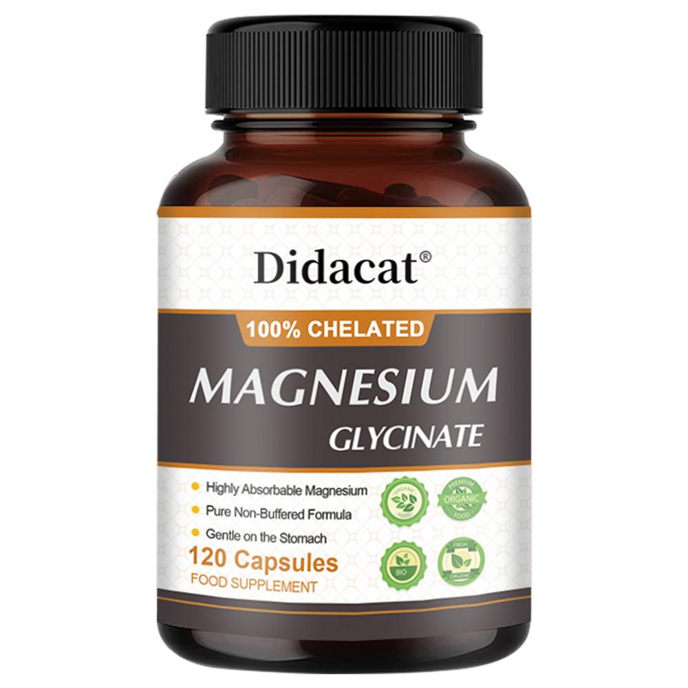 Chelated glycine magnesium 500 mg, 120 capsules
