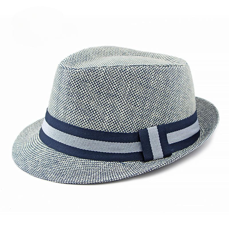 Middle-aged and Elderly Men's Top Hat Spring Summer Luxury Designer Sun Protection Beach Cap Grass Wedding Fedora Jazz Hat Party