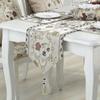 Brocade Embroidered Table Decoration Modern European Jacquard Table Runner Luxury Embroidered Table Runner Minimalist Bed Flag
