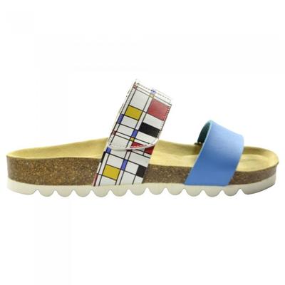 Саносан женские/женские кожаные сандалии Manhatan Serigr