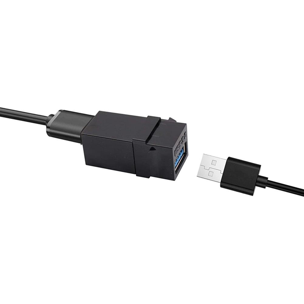 Вставки типа Keystone USB 3.0 для подключения оборудования с USB-портом, гнездовая вставка-переходник, защелкивающийся разъем, гнездо-адаптерный порт